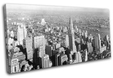 New York NYC Photo Chrysler Building City SINGLE CANVAS WALL ART Picture Print