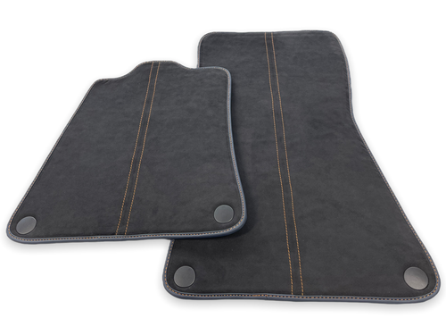 Floor Mats For McLaren 720S Alcantara Black Tailored Carpets With Orange Sewing - 第 11/12 張圖片