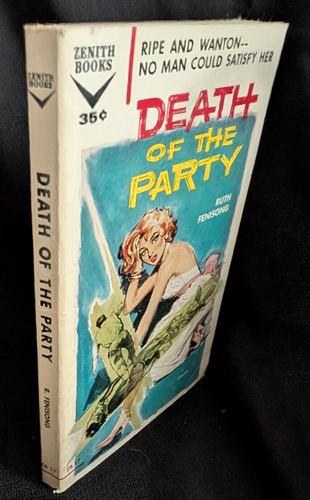 Death of the Party by Ruth Fenisong (1959 Vintage Paperback) Zenith Book ZB-17 - Picture 3 of 5