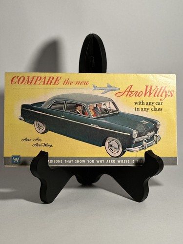 1952 Willys Original Comparison Car Brochure Catalog - Aero-Ace Aero-Wing