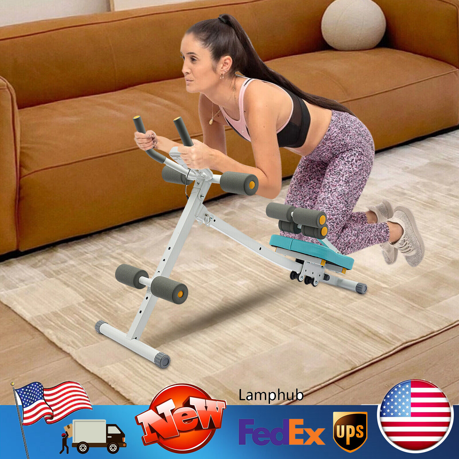 2 In 1 Abdominal Fitness Exercise Mchine Supine Board Training Equipment Home