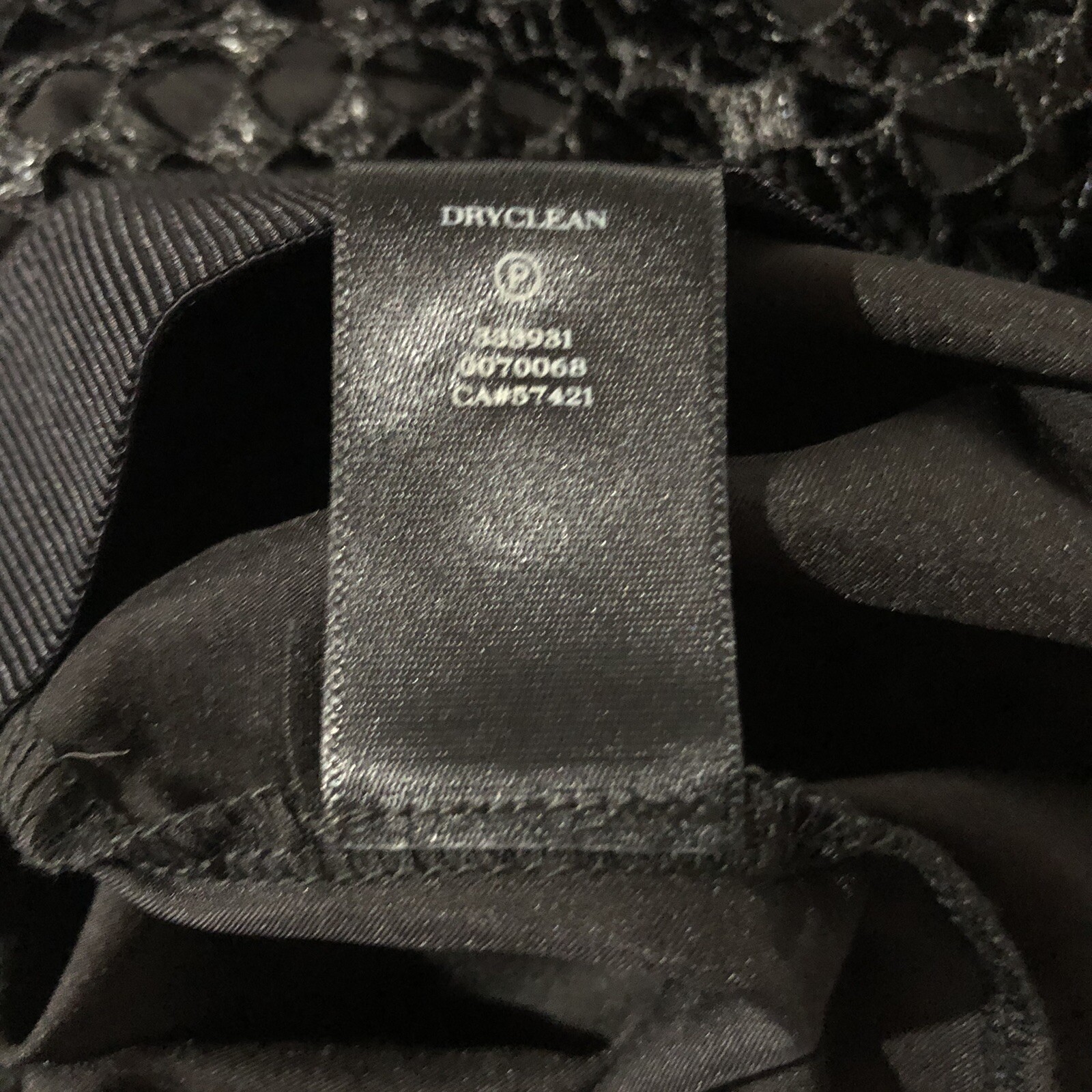 ANN TAYLOR Black Sheer Hem Net Overlay MESH PENCIL SKu2026 - Gem