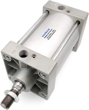 Baomain Pneumatic Air Cylinder SC 100 X 50 PT 1/2; Bore: 4", Stroke: 2"; Screwed