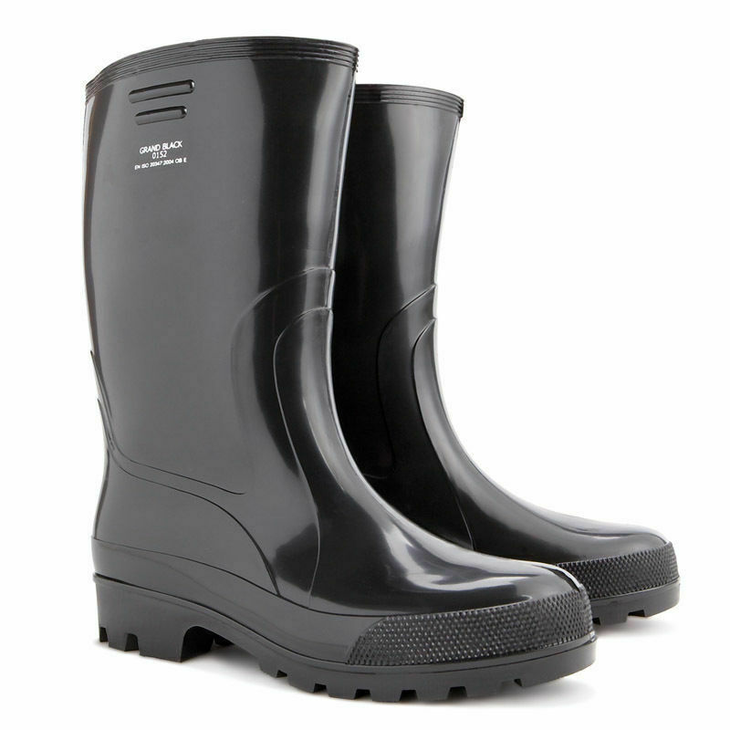 Pvc-Gummistiefel 41-47 Botas de Trabajo Botas de Jardín Agua Hombre GB