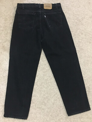 Vintage Levi's 553 Relaxed Fit Straight White Tab Black