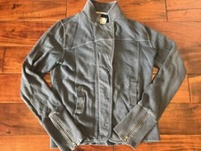 Napapijri Women's Gidal Gray Full Zip & Big Button Casual Jacket M Medium Rare