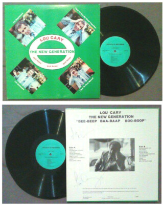 LP Lou Cary The New Generation: Bee-Beep Baa-Baap Boo-Boop signiert 1982 33 Giri 