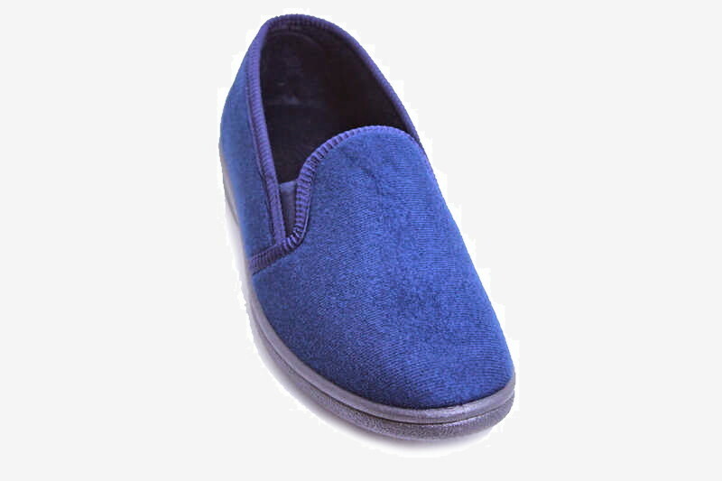 SAOLA Pantofole in velluto blu made in spagna suola resistente top in velluto traversine Anthony