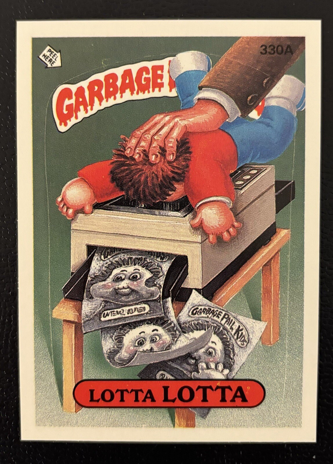 1987 Garbage Pail Kids Series 8 Lotta Lotta #330a Trading Card