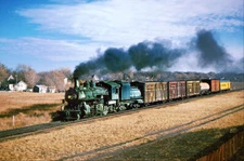 UNION PACIFIC RAILROAD 2-8-0 STEAM TRAIN PHOTOGRAPH PHOTO PRINT