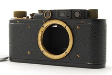  Exc 5 Black Gold Rangefinder Copy Leica Rare Item Good Working From JAPAN