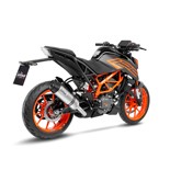 Échappement SBK LV ONE EVO INOX silencieux moto compatible KTM Duke 390 et 125 2022