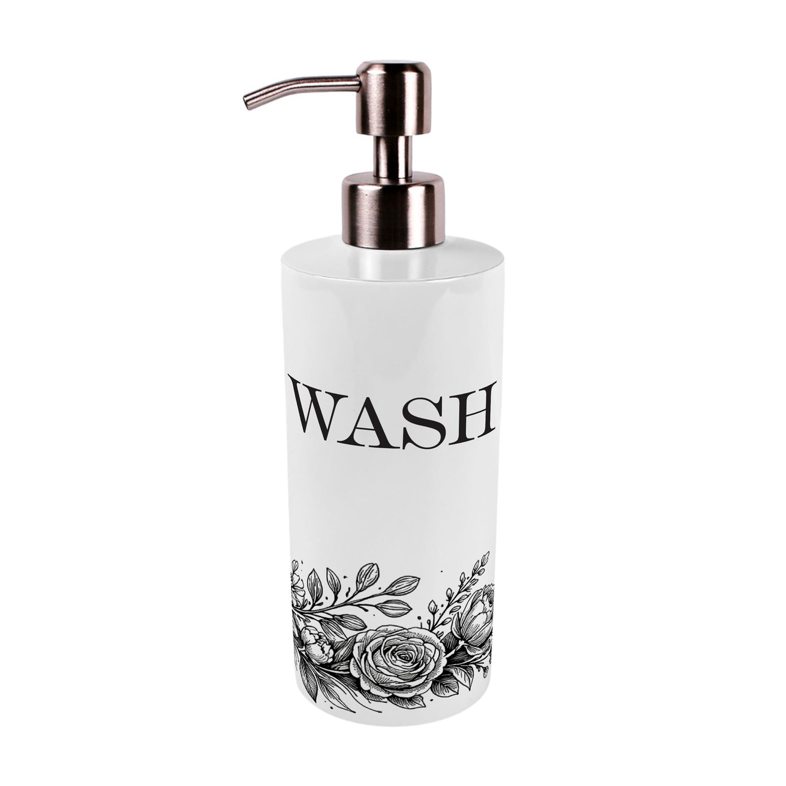 Butterflies & Flowers Soap Dispenser - Stainless Steel Hand Wash Pump Gift