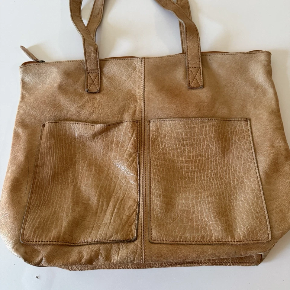 Bolso de Mano Grande Latico Hobo Cartera Cuero Genuino Envejecido Mantequilla Suave Foto 2 de 4