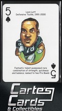 Leon Lett 2006 Hero Decks Dallas Cowboys Football Heroes Playing Cards #5S