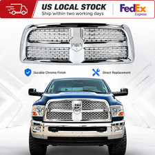Chrome Front Grille For 2010-2018 Dodge Ram 2500 3500 Replacement Upper Grill Chrome Front Grille For 2010-2018 Dodge Ram 2500 3500 Replacement Upper Grill
