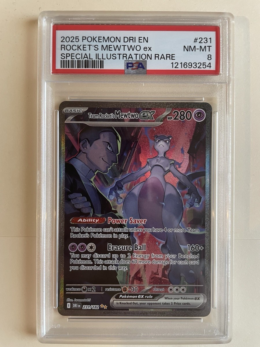 マウイ　エンチャンテッド　PSA10 Team Rocket's Mewtwo ex 231/182 Sv10: Destined Rivals Holo