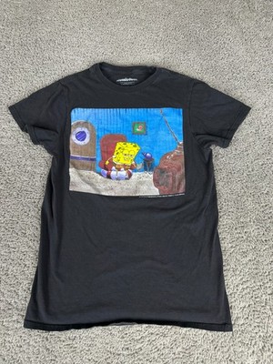 Spongebob Squarepants Shirt Mens Small Black Alright Imma Head Out Nickelodeon