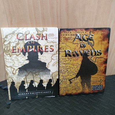 Clash of Empires & Age Of Ravens Spielregelbücher Hardcover tolle Escape Games