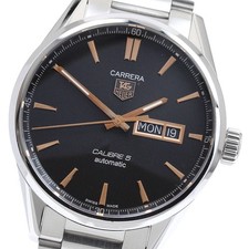 Orologio Uomo Automatico TAG HEUER Carrera Calibro 5 WAR201C-1 Data Giorno_923313