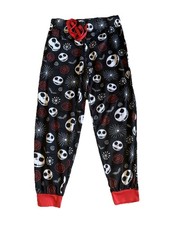 Nightmare Before Christmas Jack Skellington Jogger Sleep Pajama Pants M 8-10 