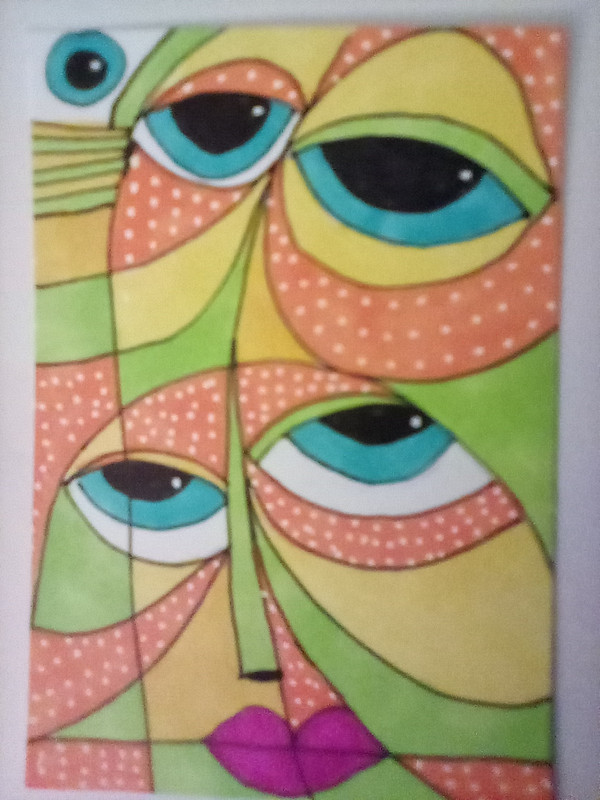 ACEO-2026-06-7  BIG EYE Art Card - ORIGINAL ART, SHIPPING FREE