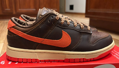 Nike Dunk Low Retro Light British Tan Picante Red HQ3448 262 Men's Size 7.5
