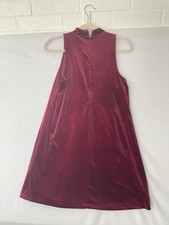 Forever 21 Small 2 4 Dress Women Velvet Halter Neck Skater Y2K Holiday Party