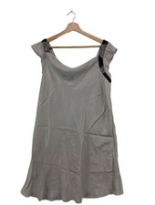 BOSS ORANGE Sommerkleid Damen Kleid Gr. DE 38 hellgrau Casual-Look