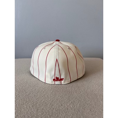 帽子 Striped F* Fitted HatBrownGolf Le fleur Golf le Fleur x New Era Striped F* 59FIFTY Fitted Hat - Size