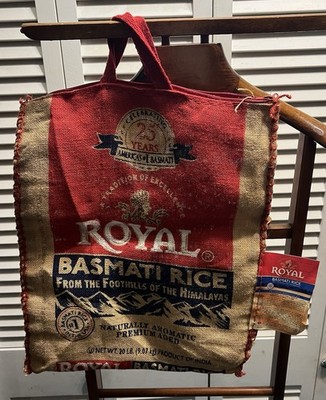 Royal Basmati Rice Burlap Bag