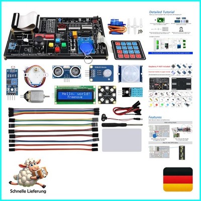 Projekte Kit für Raspberry Pi 5/4B/3B+ mit 860-seitigem Tutorial und 132 Proj...