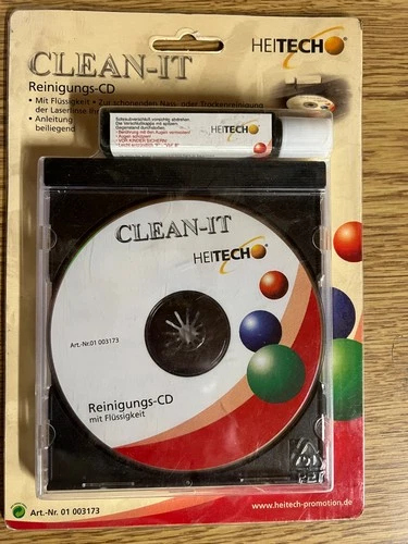 Clean-It Reinigungs-CD mit Flüssigkeit von HeiTech - NEU/OVP
