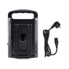 1Set BP-2CH Dual Channel V-Mount/V Lock Battery Quick Charger W/ Power Supply