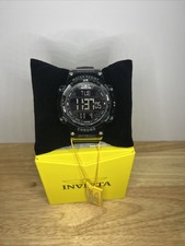 Invicta Men's Watch Invicta Racing Digital Black Case Polyurethane Strap W/case