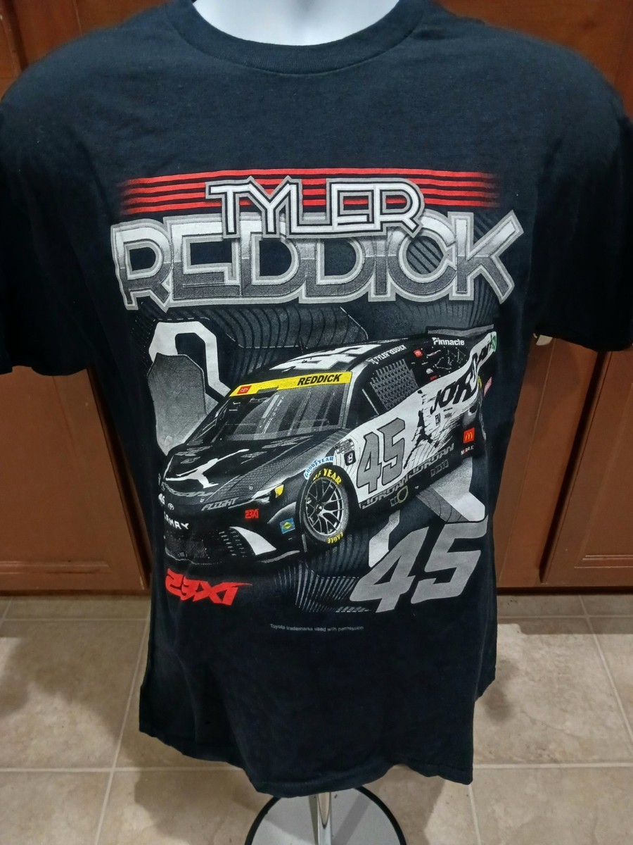 23XI Racing Tyler Reddick Jordan Bramd #45 Large Black Shirt