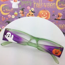Halloween Reading Glasses +3.5 Bling Readers Rhinestone Eyeglasses Ghost Pumpkin