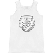 'Goldfish in Fish Bowl' Adult Vest / Tank Top (AV061416)