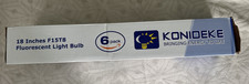 General Electic F15 T8/CW SIX NEW Cool White FLUORESCENT 18" TUBES NOS
