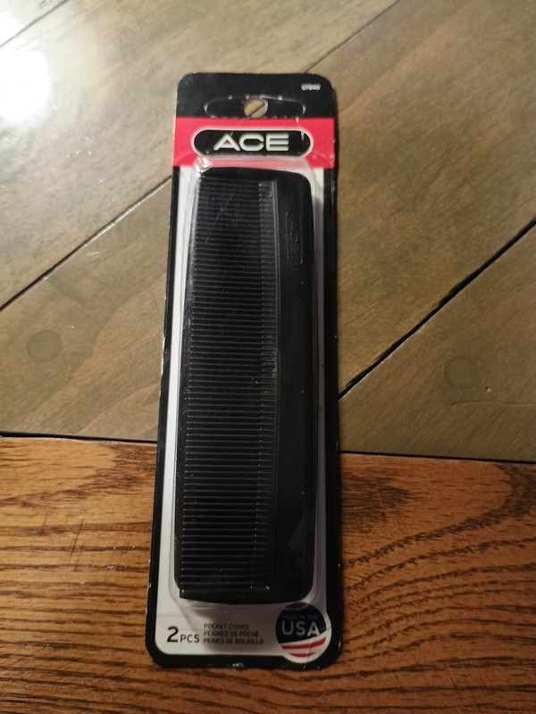 2015 Ace 5" Pocket Comb Item#: 07840) Qty 2 Made In USA Hair tools Styling Comb