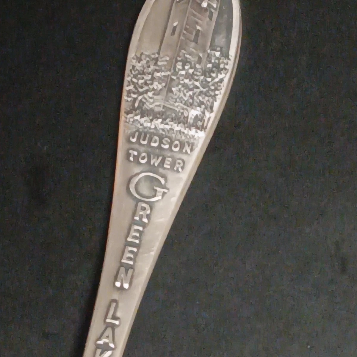 Wisconsin Sterling Souvenir Spoon Judson Tower Green Lake 9.2gr. measures 4-1/4"