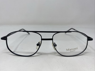 MARCATI EYEWEAR M453 A-109 54-19-140 Black Metal Full Rim Eyeglasses Frame OY97
