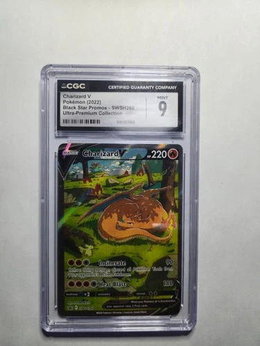 CGC 9 MINT Charizard V SWSH260 FULL ART HOLO 260 SWSH PROMO Pokemon Card