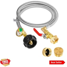 Propane Tank Adapter for 1 lb. Tanks,Upgrade 3 FT/36inch Propane Tank Refill ...