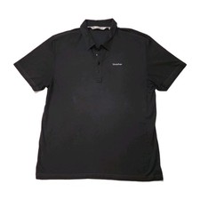 Travis Mathew Black Pro Short Sleeve Performance Golf Polo Shirt Sz XXL
