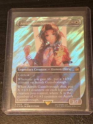 Aerith Gainsborough (Borderless) (Surge Foil) Final Fantasy Foil