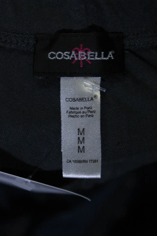 Pantalones de pijama Cosabella para mujer tiro alto con cordón pierna recta gris mediano Foto 4 de 4