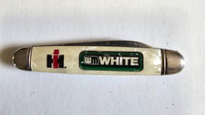 International Harvester White Farm Equipment Advertising Pearl Handle