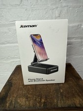 Cell Phone Stand with Wireless Bluetooth Speaker and Anti-Slip Base HD NEW 