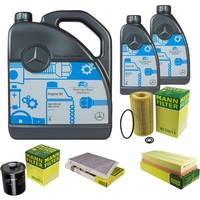 MANN-FILTER Inspektionspaket 7L MotoröL 5W-40 Mb 229.5 FüR Mercedes C-Klasse